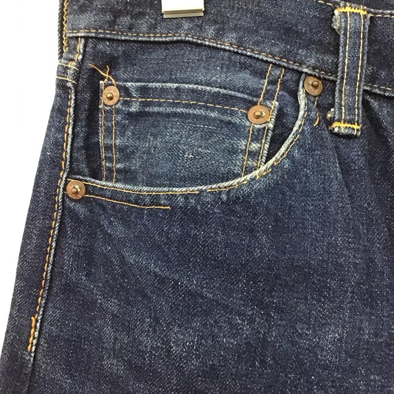 シュガーケーン SUGAR CANE パンツ デニム、ジーンズ W32 L35 ボタンフライ 32インチ 無地 インディゴ / インディゴ /  メンズ USED 古着 中古 10115881