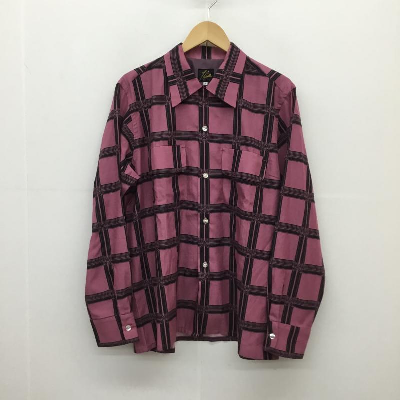 ニードルス Needles シャツ、ブラウス 長袖 Needles Classic shirt MR179 M 総柄 マゼンタ / マゼンタ / X 黒 / ブラック /  メンズ USED 古着 中古 10127167