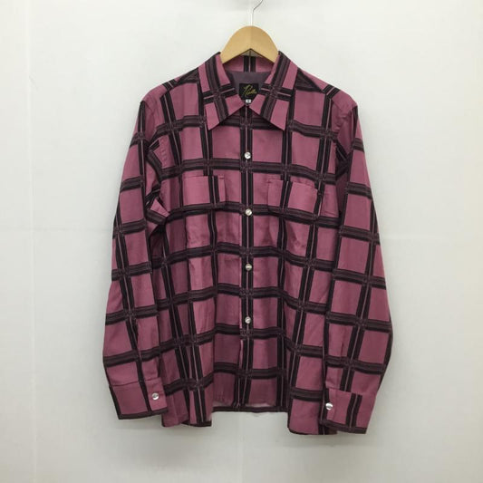 ニードルス Needles シャツ、ブラウス 長袖 Needles Classic shirt MR179 M 総柄 マゼンタ / マゼンタ / X 黒 / ブラック /  メンズ USED 古着 中古 10127167