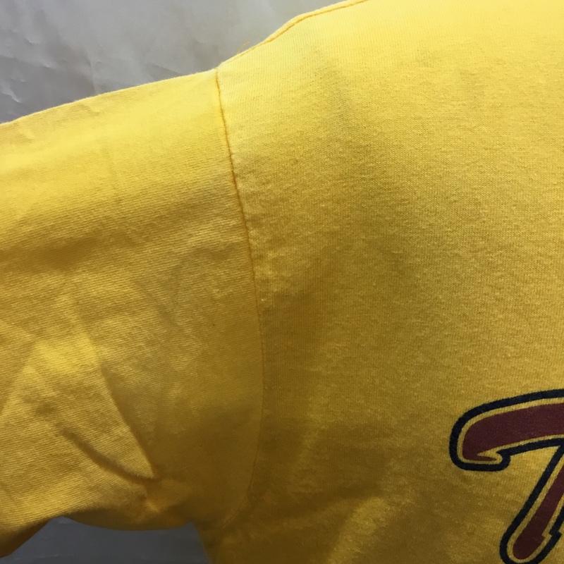古着 USED Tシャツ 半袖 半袖カットソー プリントTシャツ クルーネックカットソー M ロゴ、文字 黄 / イエロー /  メンズ USED 古着 中古 10115629