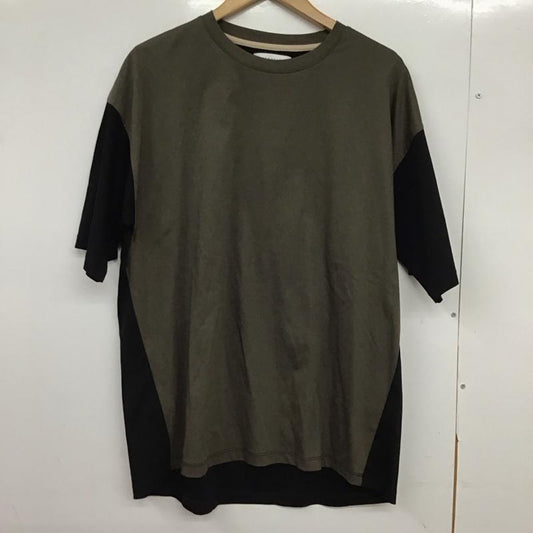 エストネーション ESTNATION Tシャツ 半袖 半袖カットソー 無地Tシャツ クルーネックカットソー L 無地 黒 / ブラック / X カーキ / カーキ /  メンズ USED 古着 中古 10149529