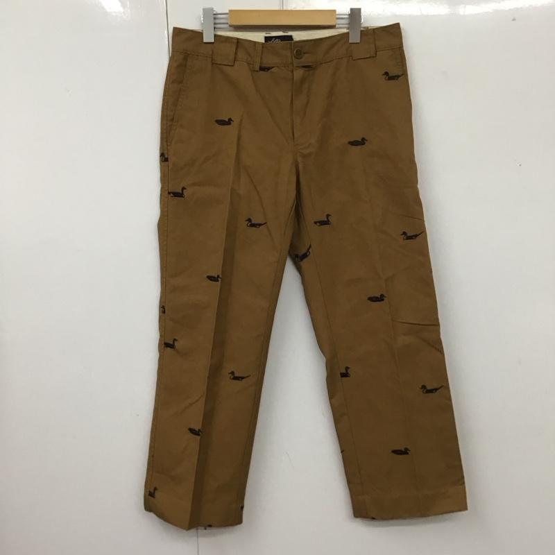 エルエルビーン L.L.Bean パンツ チノパン 273418 刺繍 鳥 32 総柄 茶 / ブラウン /  メンズ USED 古着 中古 10111225