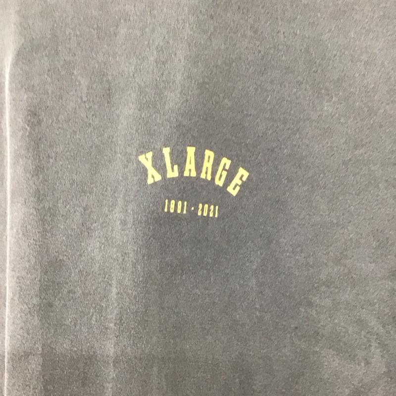 エクストララージ XLARGE Tシャツ 半袖 半袖カットソー プリントTシャツ クルーネックカットソー M ロゴ、文字 灰 / グレー /  メンズ USED 古着 中古 10132303