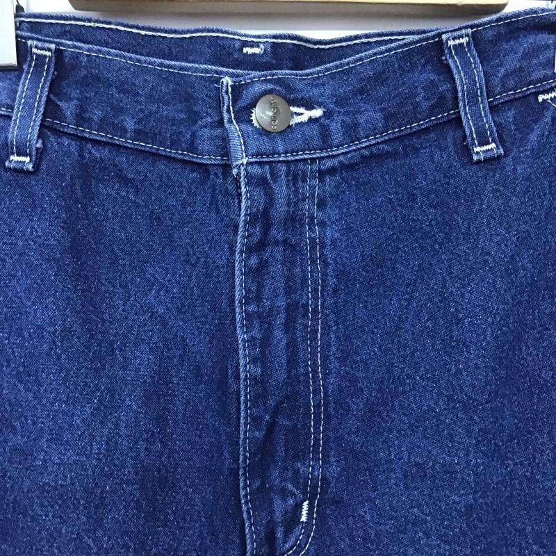 カーハート Carhartt パンツ デニム、ジーンズ デニムパンツ ワイドパンツ カジュアルパンツ 34インチ 無地 インディゴ / インディゴ /  メンズ USED 古着 中古 10151123