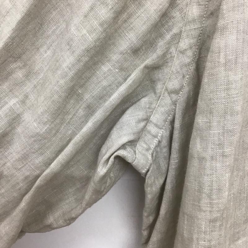 グランサッソ Gran Sasso シャツ、ブラウス 長袖 長袖シャツ 無地シャツ ノーカラーシャツ 無地 ベージュ / ベージュ /  メンズ USED 古着 中古 10137967