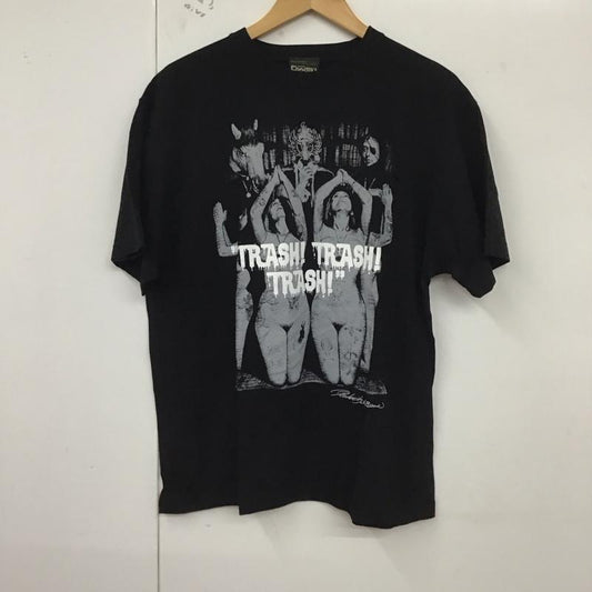 エロスティカ EROSTiKA Tシャツ 半袖 XL ロゴ、文字 X プリント 黒 / ブラック /  メンズ USED 古着 中古 10129933