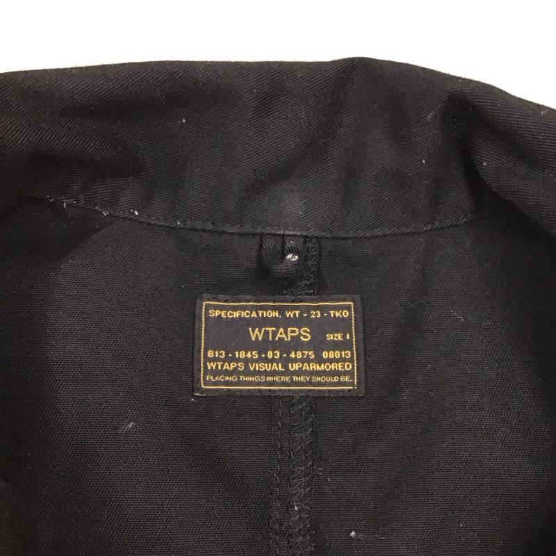 ダブルタップス WTAPS シャツ、ブラウス 半袖 半袖シャツ カラーシャツ 半袖カットソー 1 ロゴ、文字 黒 / ブラック /  メンズ USED 古着 中古 10120543