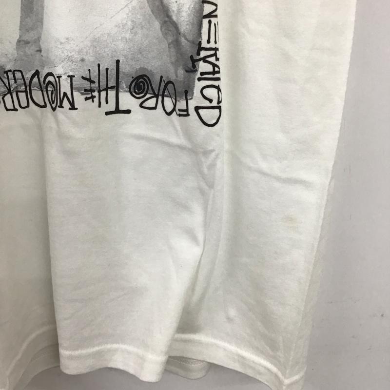 ステューシー STUSSY Tシャツ 半袖 半袖カットソー プリントTシャツ クルーネックカットソー M プリント 白 / ホワイト /  メンズ USED 古着 中古 10134057