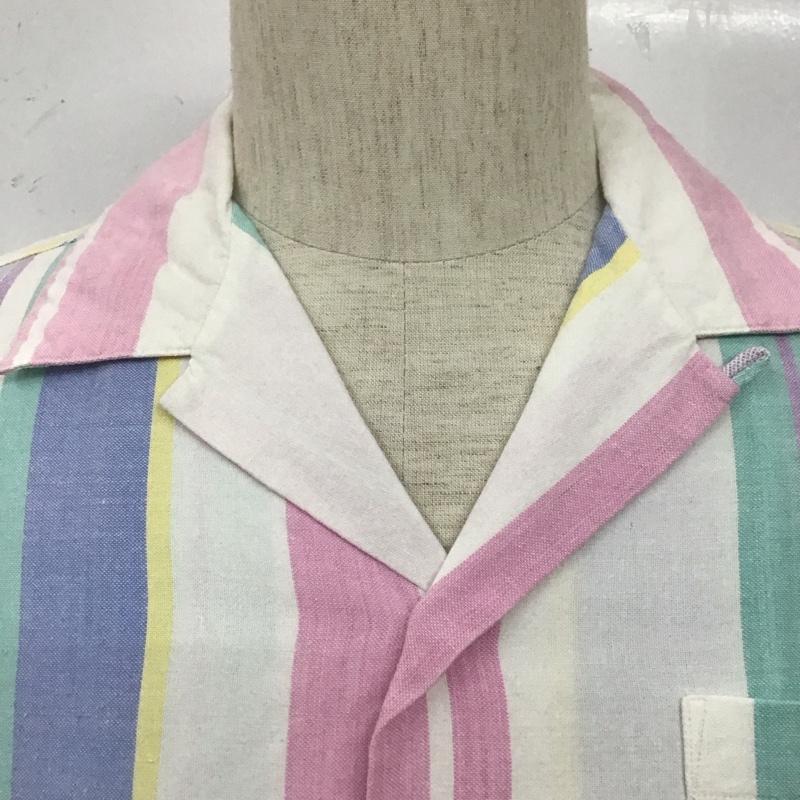 ポロバイラルフローレン Polo by RALPH LAUREN シャツ、ブラウス 半袖 半袖シャツ ストライプシャツ カラーシャツ カジュアルシャツ L ストライプ マルチカラー / マルチカラー /  メンズ USED 古着 中古 10106603