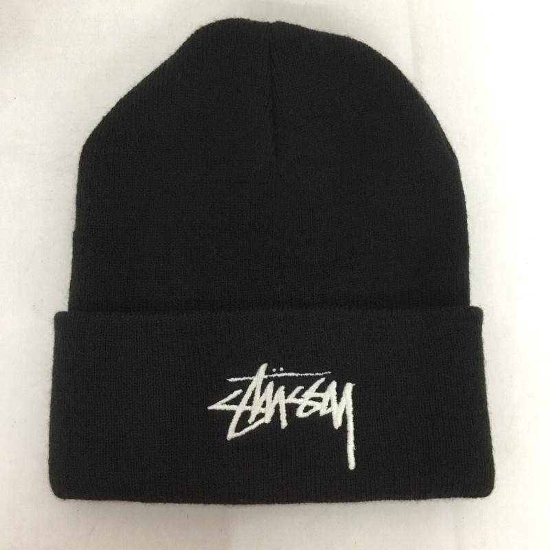 ステューシー STUSSY 帽子 ニット帽 CV8961-011 Cuffed Beanie NIKE ロゴ、文字 黒 / ブラック /  メンズ USED 古着 中古 10136336