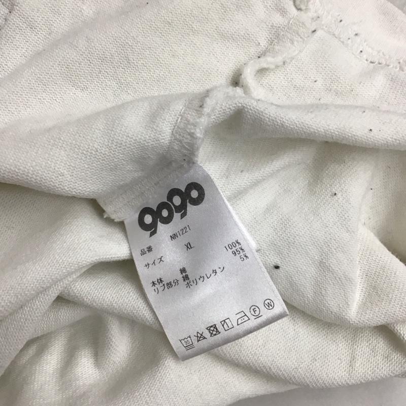 ナインティナインティ 9090 カットソー 半袖 半袖カットソー プリントTシャツ クルーネックカットソー XL プリント 白 / ホワイト /  メンズ USED 古着 中古 10112704