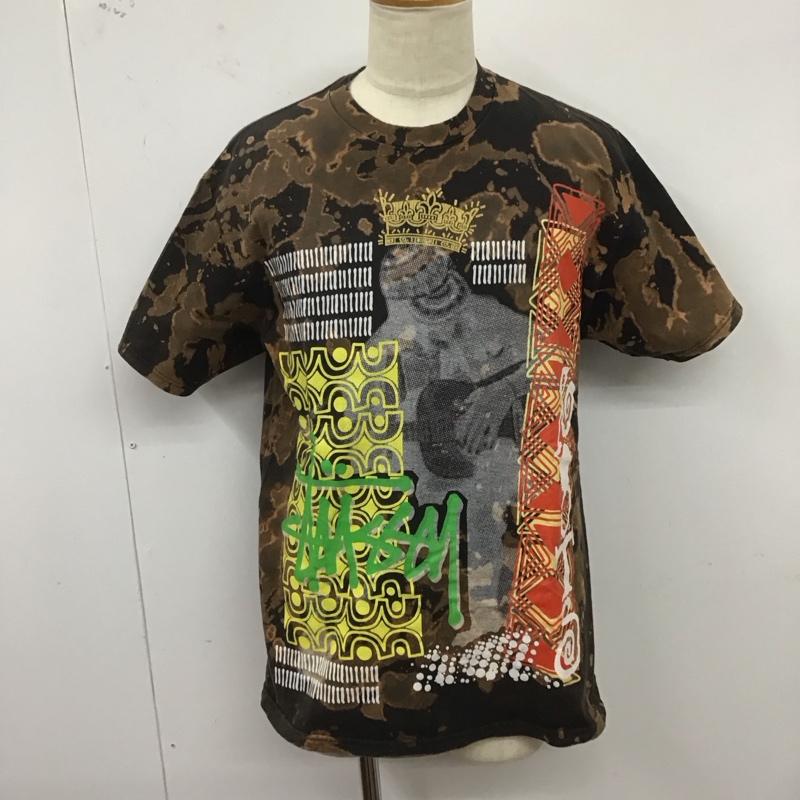 ステューシー STUSSY Tシャツ 半袖 半袖カットソー プリントTシャツ クルーネックカットソー L プリント マルチカラー / マルチカラー /  メンズ USED 古着 中古 10125737