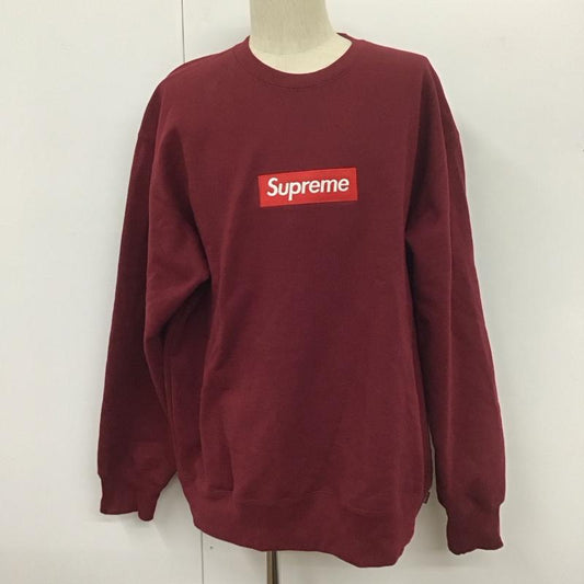 シュプリーム Supreme トレーナー 長袖 22AW BoxLogoCrewneck ボックスロゴスウェット クルーネックスウェット XL ロゴ、文字 えんじ / ワインレッド /  メンズ USED 古着 中古 10110213