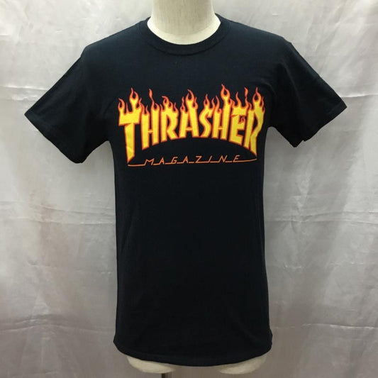 スラッシャー THRASHER Tシャツ 半袖 S ロゴ、文字 黒 / ブラック /  メンズ USED 古着 中古 10112735