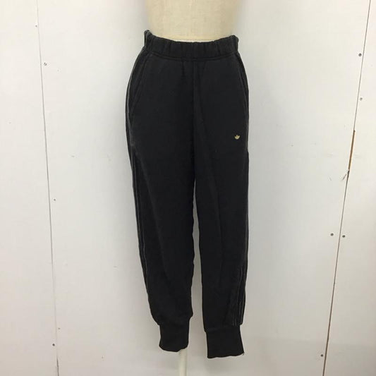 アディダスオリジナルス adidas originals パンツ ワークパンツ、ペインターパンツ H18036 CuffedPantsWithVelvetStripes ジャージ M 無地 黒 / ブラック /  レディース USED 古着 中古 10117333