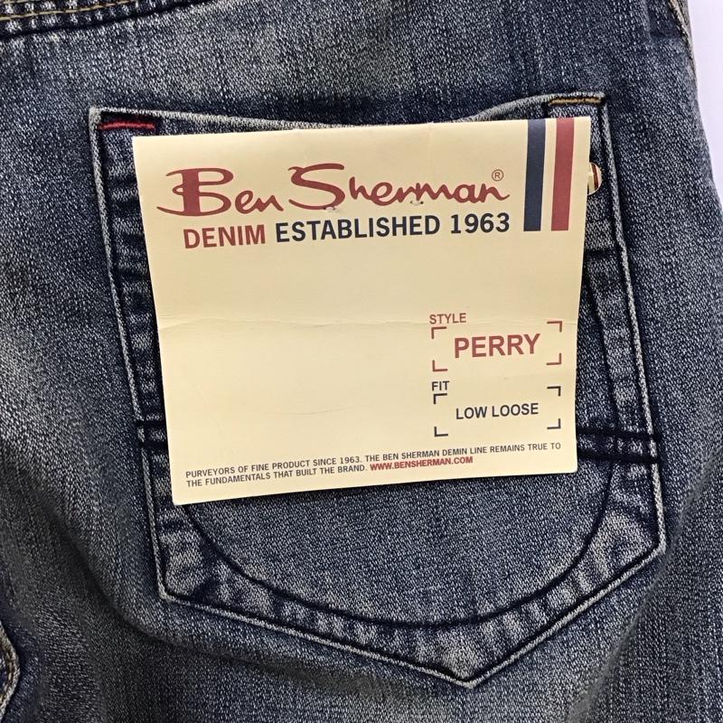ベンシャーマン Ben Sherman パンツ デニム、ジーンズ ローライズ タグ付き ダメージ加工 青 / ブルー /  メンズ USED 古着 中古 10121318