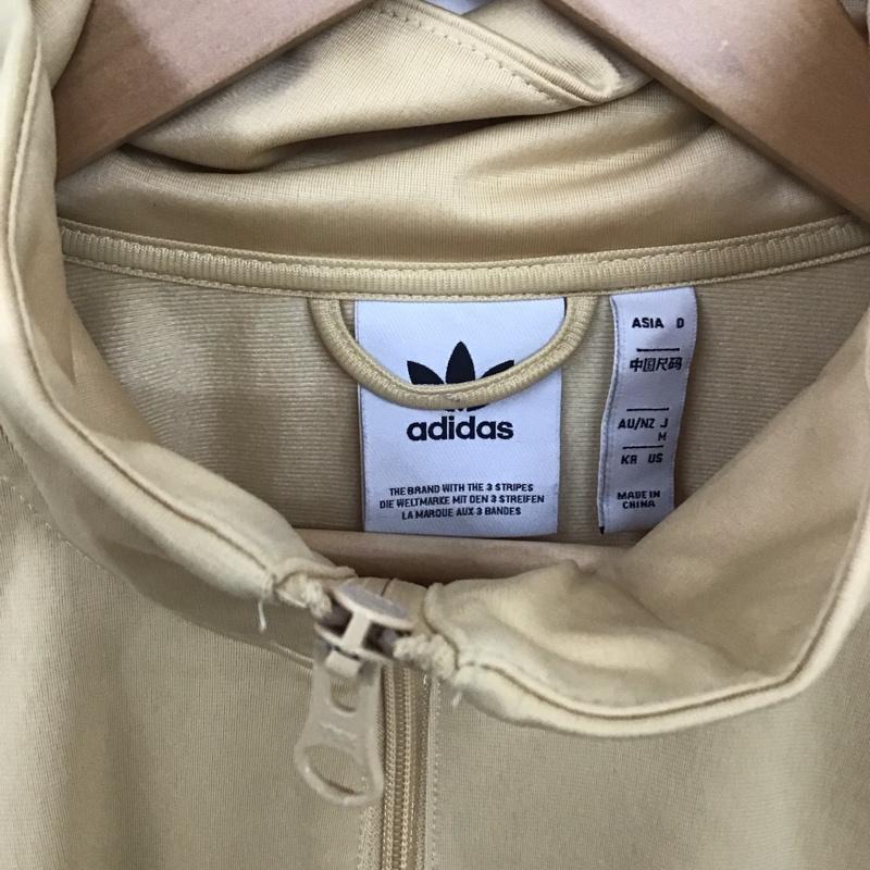 アディダス adidas ジャケット、上着 ジャンパー、ブルゾン jl8399 ジップアップジャケット トラックジャケット M ロゴ、文字 黄 / イエロー /  メンズ USED 古着 中古 10130731