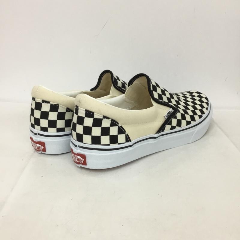 バンズ VANS スニーカー スニーカー V98CLA SLIP ON スニーカー 28cm 箱有 28.0cm チェック 白 / ホワイト / X 黒 / ブラック /  メンズ USED 古着 中古 10135541