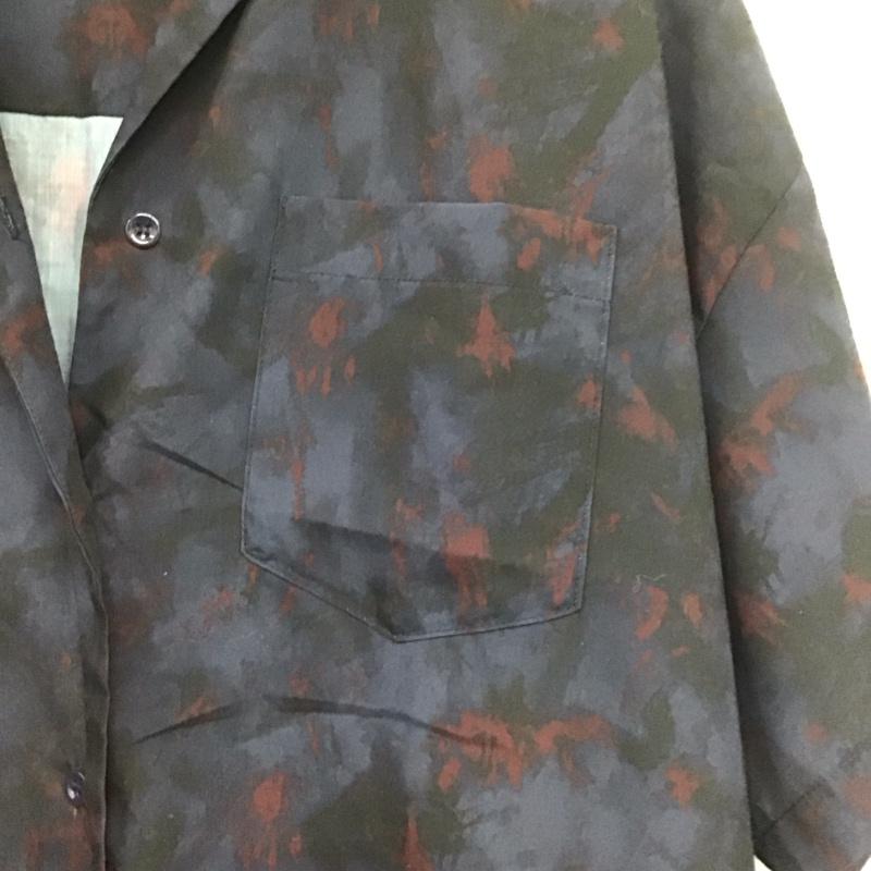 ジーナシス JEANASIS シャツ、ブラウス 半袖 js063214mc 半袖シャツ カラーシャツ タイダイカイキンシャツ FREE プリント 紺 / ネイビー /  レディース USED 古着 中古 10143822