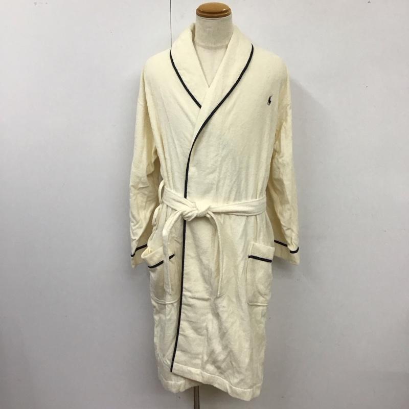 ラルフローレン RALPHLAUREN ウェア ウェア 6073-1530-29 タータンバインディングバスローブ タグ付き L ワンポイント アイボリー / アイボリー /  メンズ USED 古着 中古 10114957