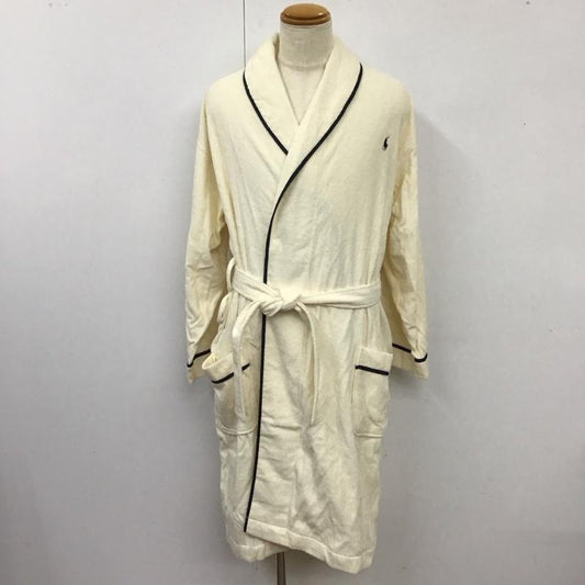 ラルフローレン RALPHLAUREN ウェア ウェア 6073-1530-29 タータンバインディングバスローブ タグ付き L ワンポイント アイボリー / アイボリー /  メンズ USED 古着 中古 10114957