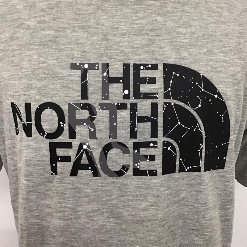ザノースフェイス THE NORTH FACE Tシャツ 半袖 半袖カットソー プリントTシャツ クルーネックカットソー XL プリント 灰 / グレー /  メンズ USED 古着 中古 10127325