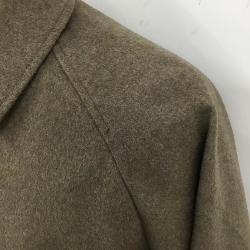 インヘリット INHERIT コート コート一般 ロングコート ロングジャケット カラージャケット アウター M 無地 茶 / ブラウン /  メンズ USED 古着 中古 10120475