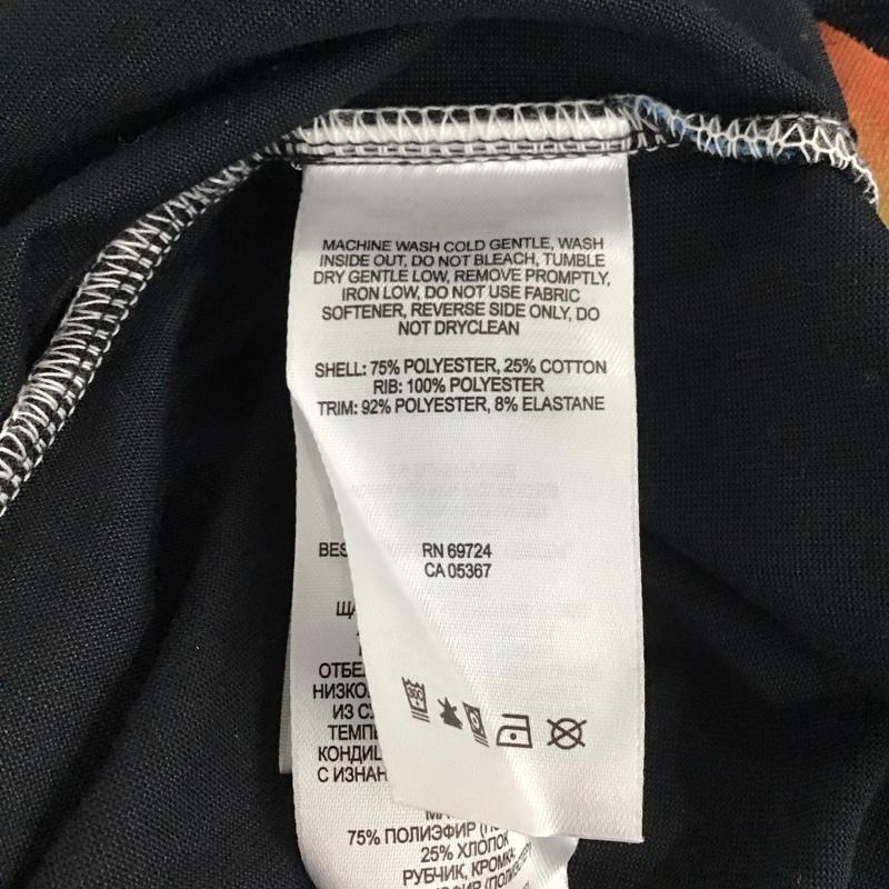 コロンビア Columbia Tシャツ 半袖 半袖カットソー プリントTシャツ クルーネックカットソー M プリント 黒 / ブラック /  メンズ USED 古着 中古 10136561