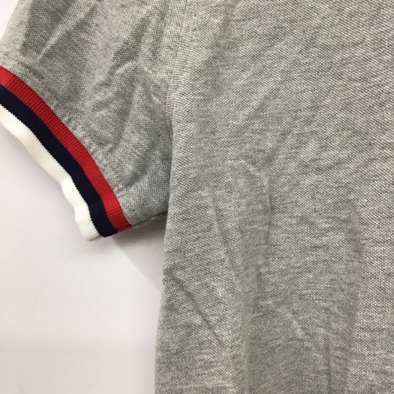 トミーヒルフィガー TOMMY HILFIGER ポロシャツ 半袖 半袖ポロシャツ カラーシャツ 半袖カットソー S 無地 灰 / グレー /  メンズ USED 古着 中古 10149616