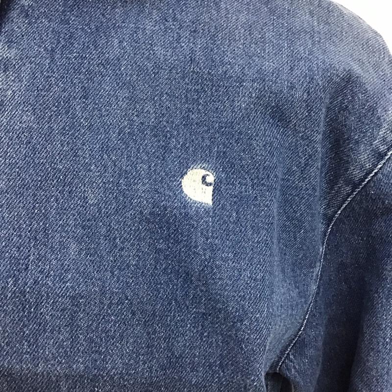カーハート Carhartt ジャケット、上着 ジャケット、ブレザー I024882 madison jacket デニム マディソンジャケット M ワンポイント 青 / ブルー /  メンズ USED 古着 中古 10121311