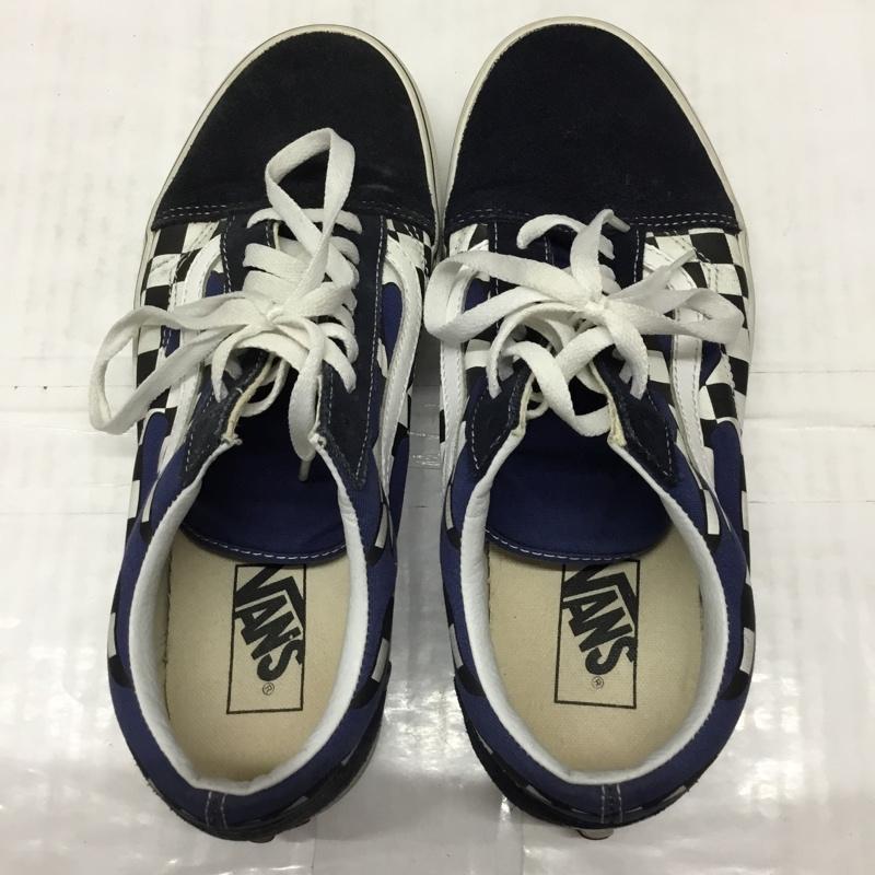 バンズ VANS スニーカー スニーカー 500714 OLD SKOOL 27cm 27.0cm チェック 紺 / ネイビー / X 白 / ホワイト /  メンズ USED 古着 中古 10113952