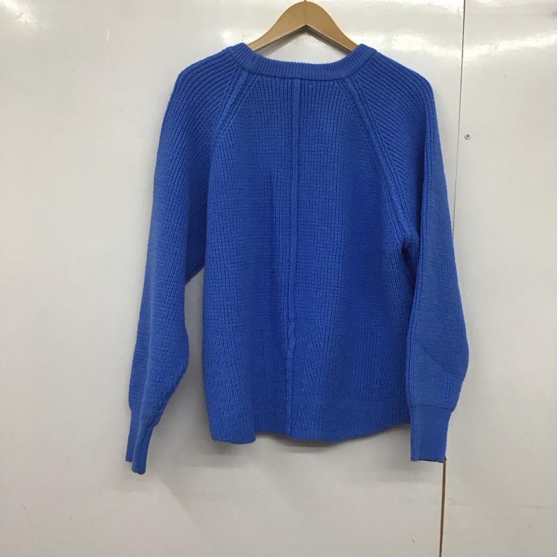 スタディオクリップ studio CLIP ニット、セーター 長袖 FREE 無地 青 / ブルー /  レディース USED 古着 中古 10141746