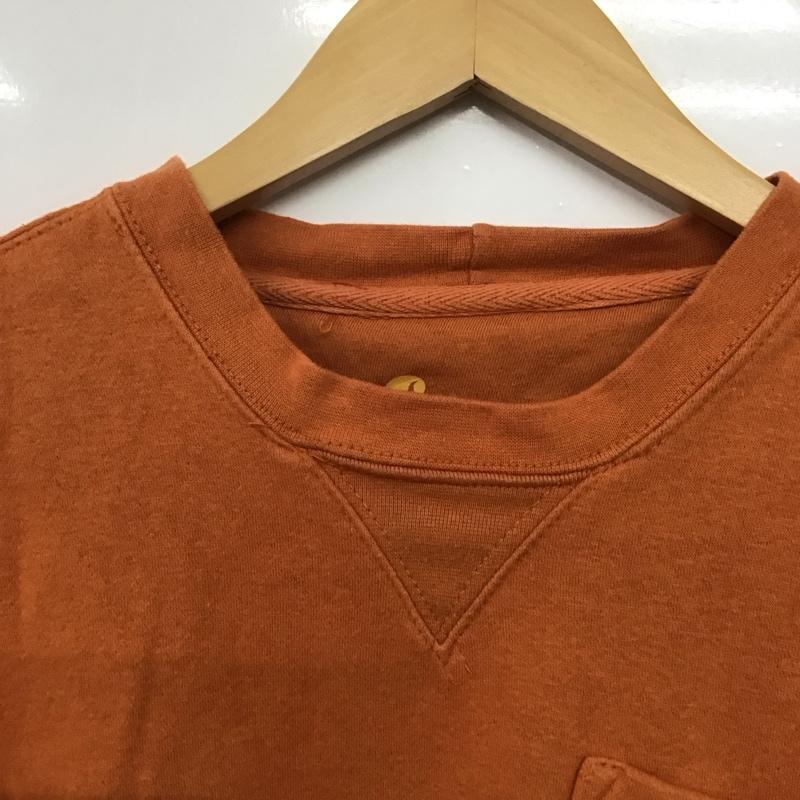 カーハート Carhartt トレーナー 長袖 長袖 L ロゴ、文字 橙 / オレンジ /  メンズ USED 古着 中古 10143400