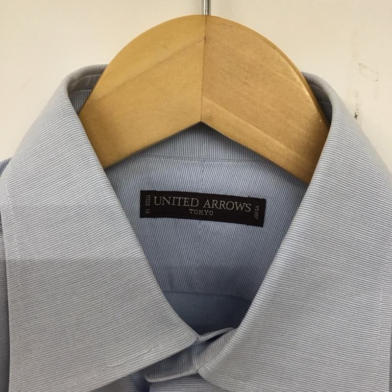 ユナイテッドアローズ UNITED ARROWS シャツ、ブラウス 長袖 長袖シャツ 無地シャツ カラーシャツ 38 無地 水色 / ライトブルー /  メンズ USED 古着 中古 10134948