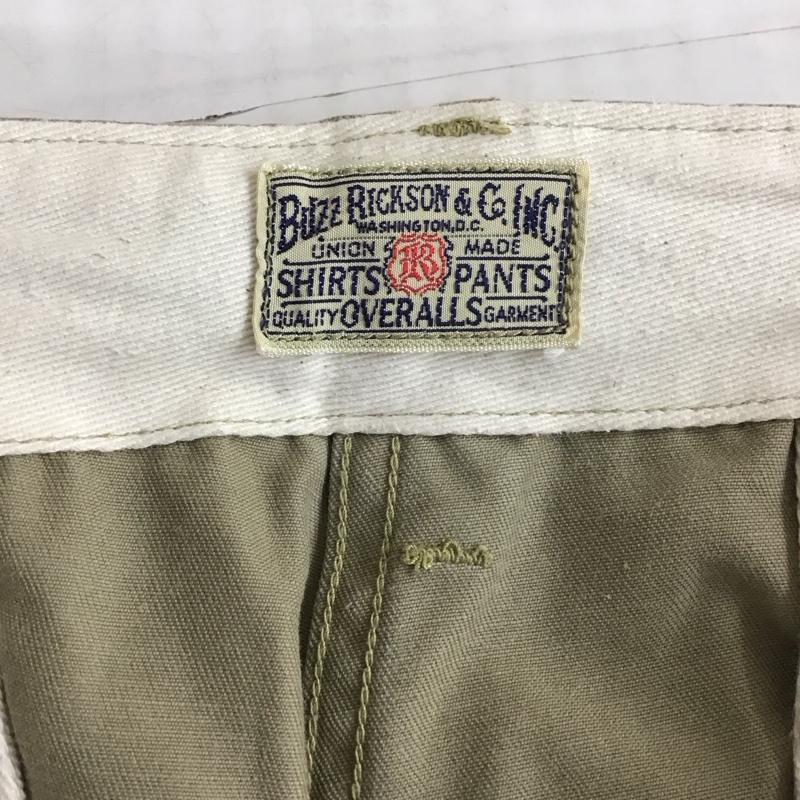 バズリクソンズ Buzz Rickson s パンツ チノパン チノパン カジュアルパンツ ワイドパンツ ストレートパンツ 31インチ 無地 ベージュ / ベージュ /  メンズ USED 古着 中古 10110407
