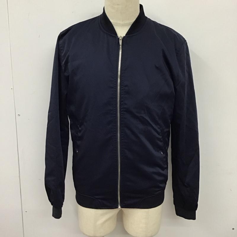 ザラ ZARA ジャケット、上着 ジャンパー、ブルゾン L 無地 紺 / ネイビー /  メンズ USED 古着 中古 10119757