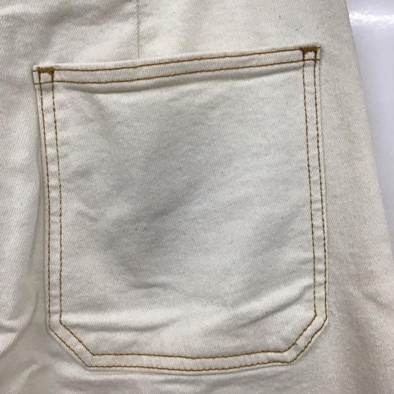 ザラ ZARA パンツ デニム、ジーンズ ワイド 38 無地 白 / ホワイト /  レディース USED 古着 中古 10130309