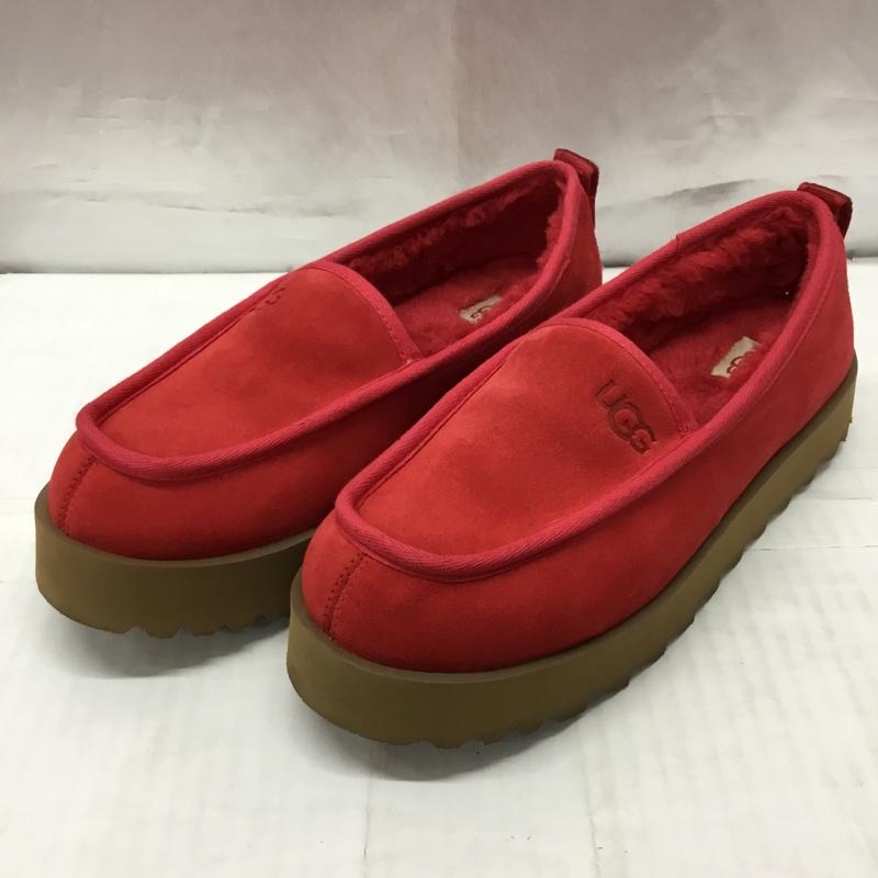 アグ UGG カジュアルシューズ カジュアルシューズ 1121570 スーパー モック スリッパ スリッポン Super Moc Slipper 26cm 26.0cm ロゴ、文字 赤 / レッド /  レディース USED 古着 中古 10119084