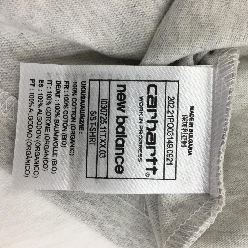 カーハート Carhartt Tシャツ 半袖 Carhartt× New Balance XL ロゴ、文字 X キャラクター 灰 / グレー /  メンズ USED 古着 中古 10127275