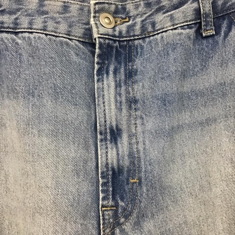 ザラ ZARA パンツ デニム、ジーンズ デニムパンツ ワイドパンツ カジュアルパンツ 40 ダメージ加工 インディゴ / インディゴ /  メンズ USED 古着 中古 10144502