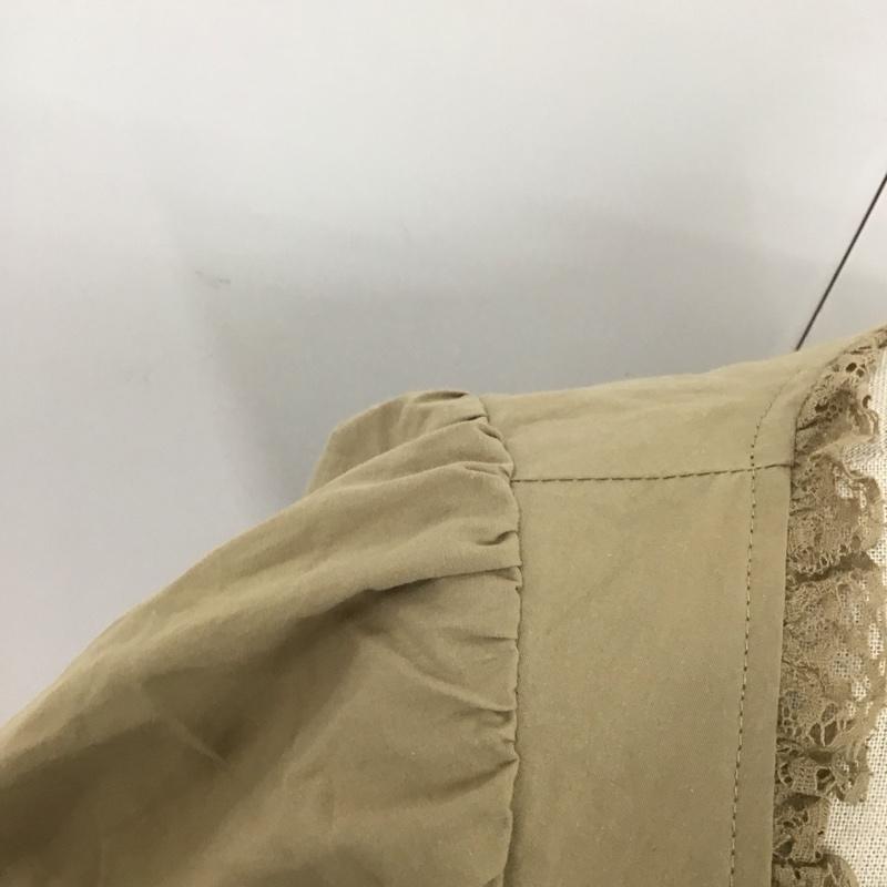 ナイスクラップ NICE CLAUP ワンピース ロングスカート 720200 半袖 無地 ベージュ / ベージュ /  レディース USED 古着 中古 10113846