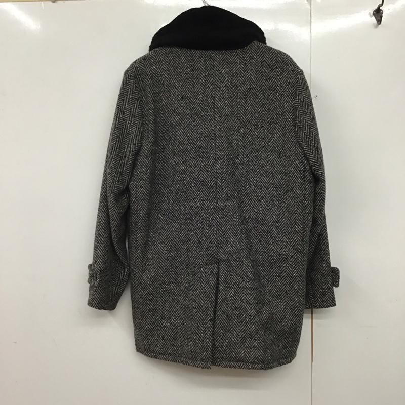 ギャングスタービル GANGSTERVILLE ジャケット、上着 ジャケット、ブレザー ロングコート カラージャケット アウター M 総柄 黒 / ブラック / X 灰 / グレー /  メンズ USED 古着 中古 10141778