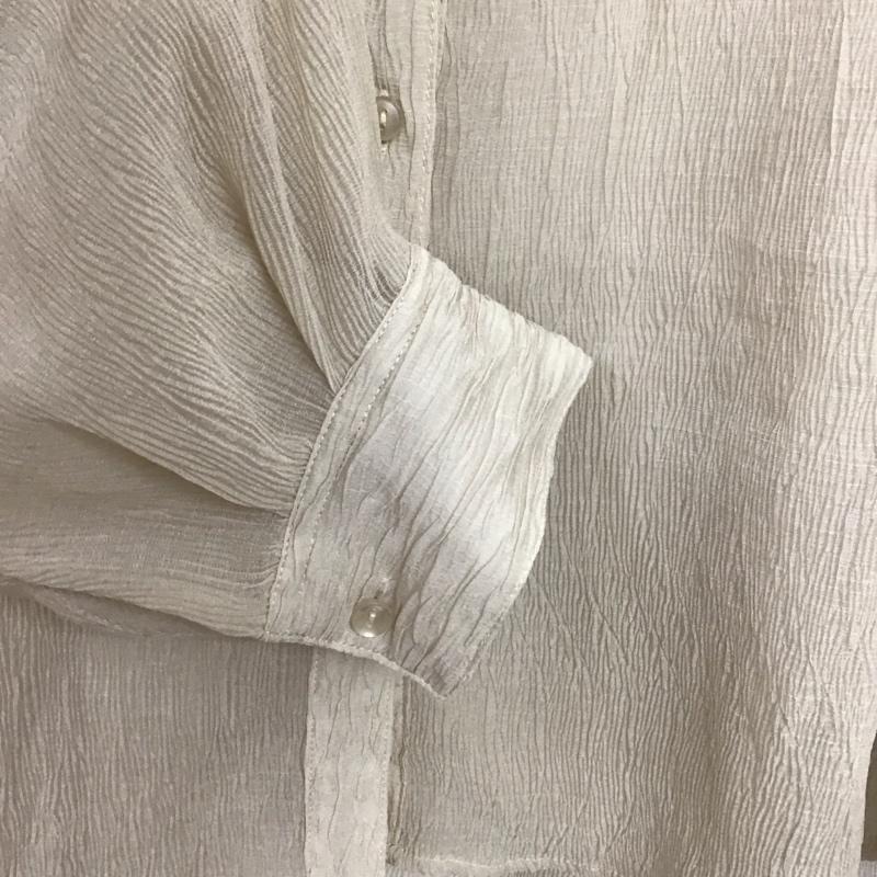 アイテムズ アーバンリサーチ ITEMS URBAN RESEARCH シャツ、ブラウス 長袖 FREE 無地 ベージュ / ベージュ /  レディース USED 古着 中古 10150912