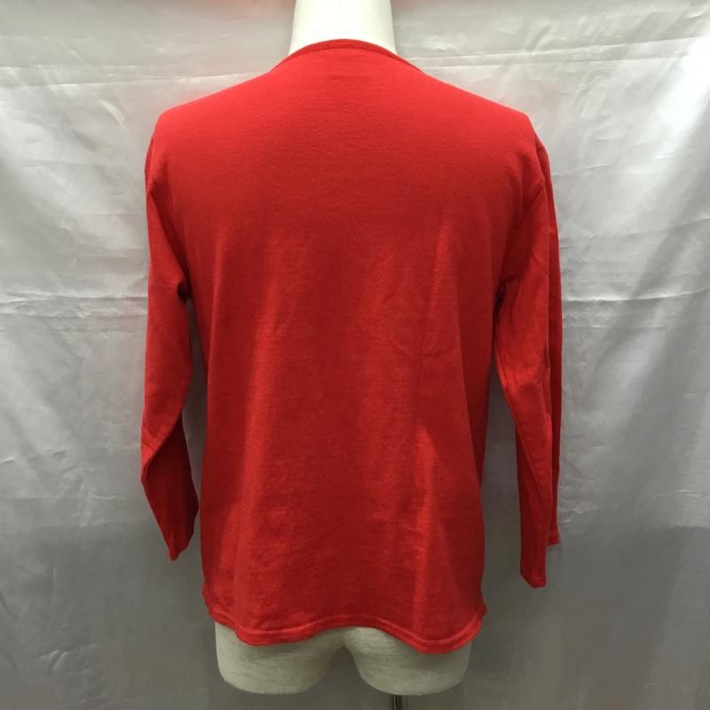 メイヨ スプルース MAYO SPRUCE カットソー 長袖 長袖カットソー クルーネックカットソー ロングスリーブカットソー M 無地 赤 / レッド /  メンズ USED 古着 中古 10118628