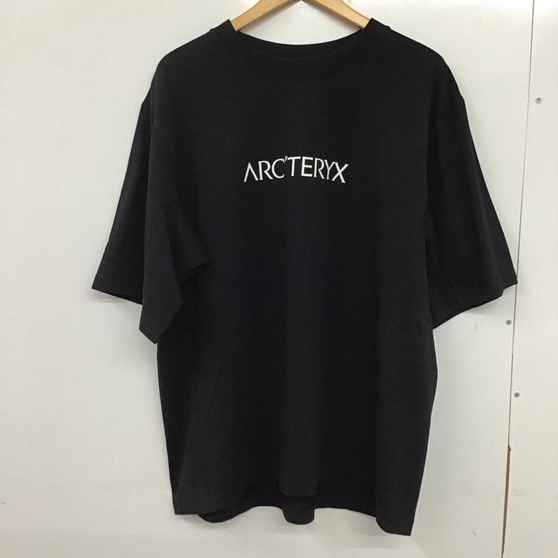 アークテリクス ARC TERYX Tシャツ 半袖 半袖カットソー プリントTシャツ クルーネックカットソー XL ロゴ、文字 黒 / ブラック /  メンズ USED 古着 中古 10135742