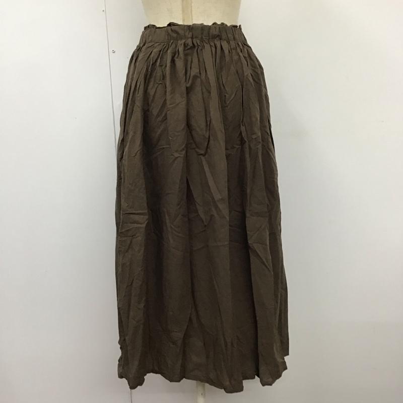 サマンサモスモス Samansa Mos2 スカート ひざ丈スカート FREE 無地 茶 / ブラウン /  レディース USED 古着 中古 10110342