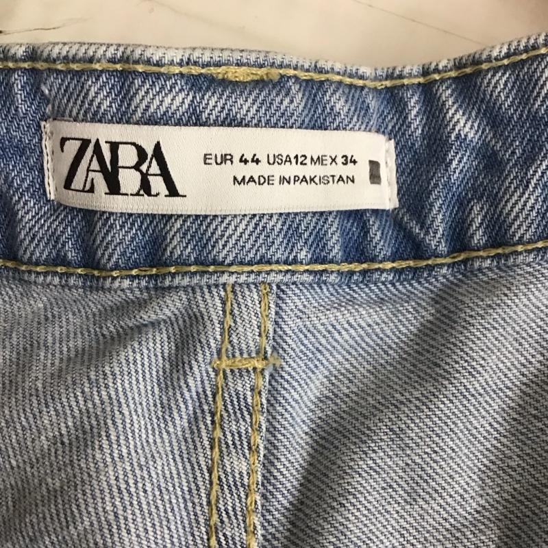 ザラ ZARA パンツ ショートパンツ 7223 028 406 デニム タグ付き 無地 水色 / ライトブルー /  レディース USED 古着 中古 10108320