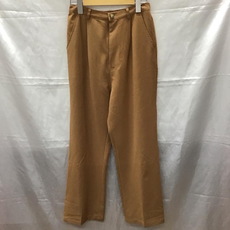 エヘカソポ ehka sopo ボトムス ボトムス 1405169 センタープレス FREE 無地 茶 / ブラウン /  レディース USED 古着 中古 10112433