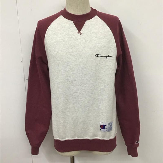 チャンピオン Champion トレーナー 長袖 L 無地 灰 / グレー / X 紫 / パープル /  メンズ USED 古着 中古 10107835