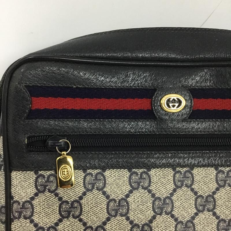 グッチ GUCCI ショルダーバッグ ショルダーバッグ オールドグッチ 56.02.087 GG 総柄 紺 / ネイビー /  レディース USED 古着 中古 10143671
